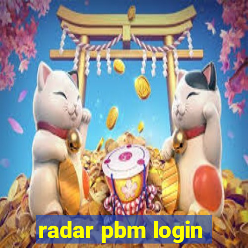 radar pbm login